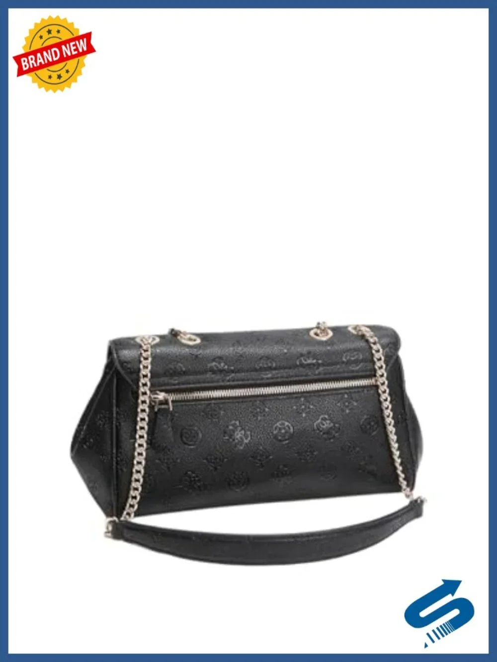 Guess Ella Convertible Crossbody Flap PU Polyurethane Satchel Handbag